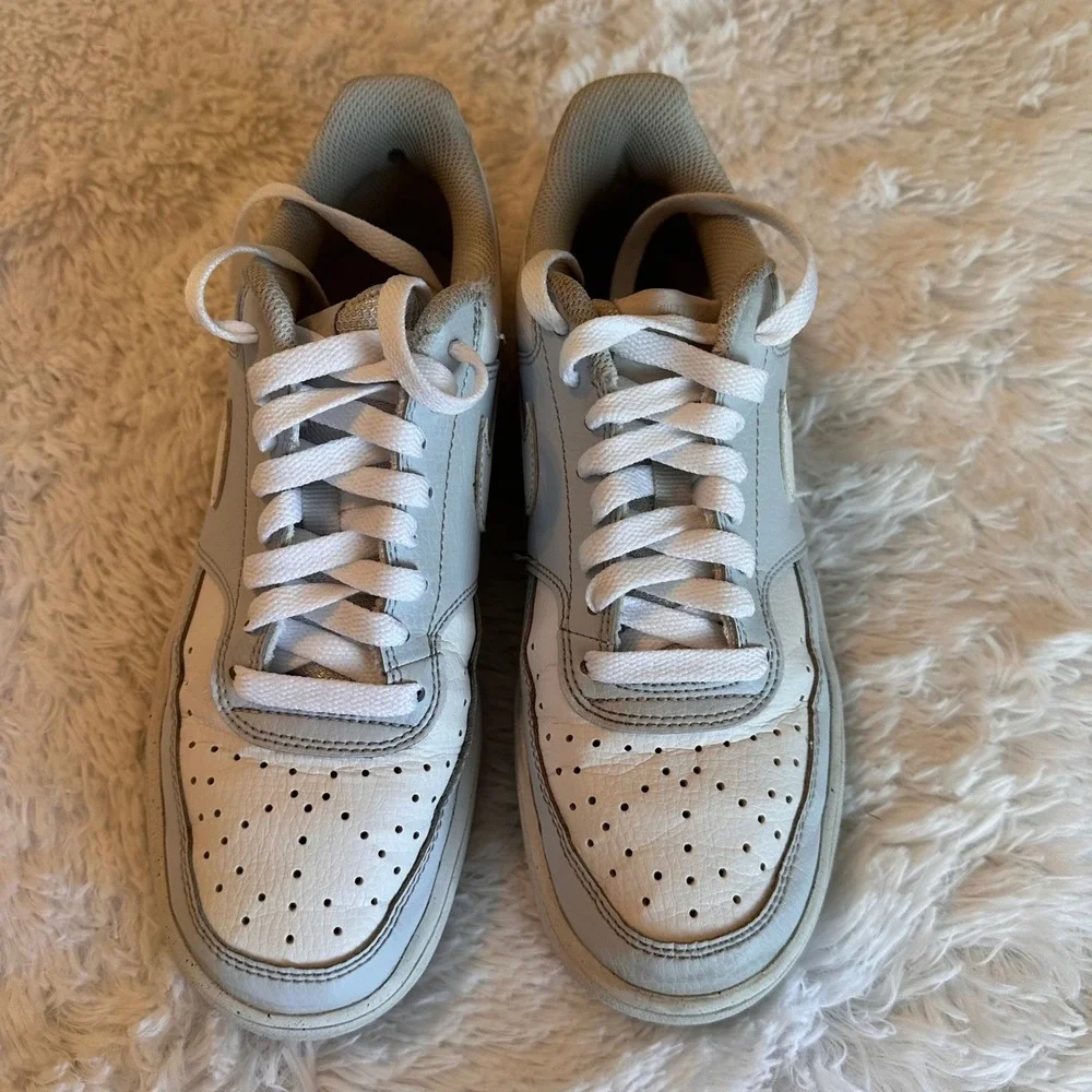 Nike Court Vision Low Next Nature Womens blue White Sneakers DH3158-004 Size 7.5